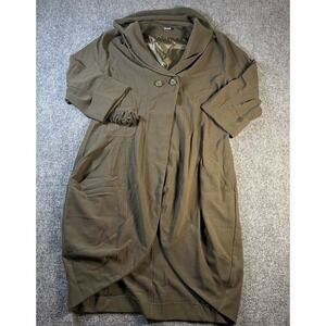 Animale Studio Coat Dress Women's Size 12 Green High Fashion